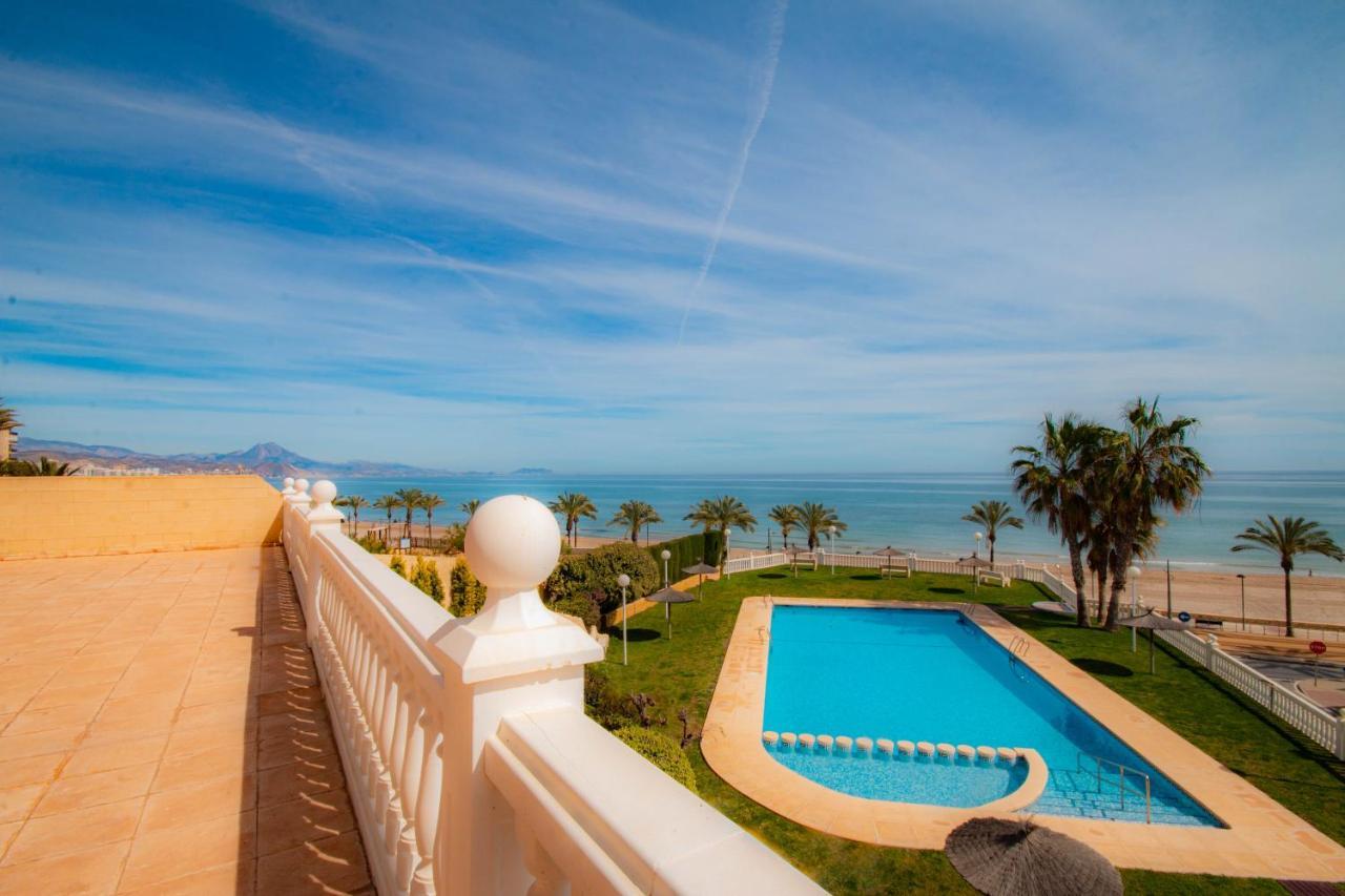 Lovely Apartment Beach Front & Pool El Campello Exterior foto